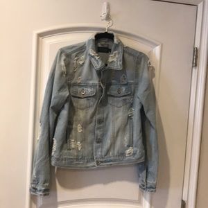 Chi Sono denim collection shredded  jeans jacket